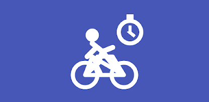Imagem promocional do aplicativo Cronômetro de ciclismo